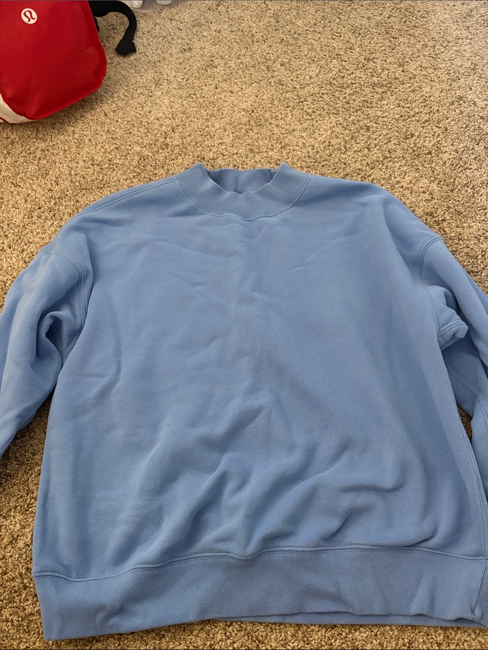 Abercrombie & Fitch Light Blue Mock Neck Sweatshirt